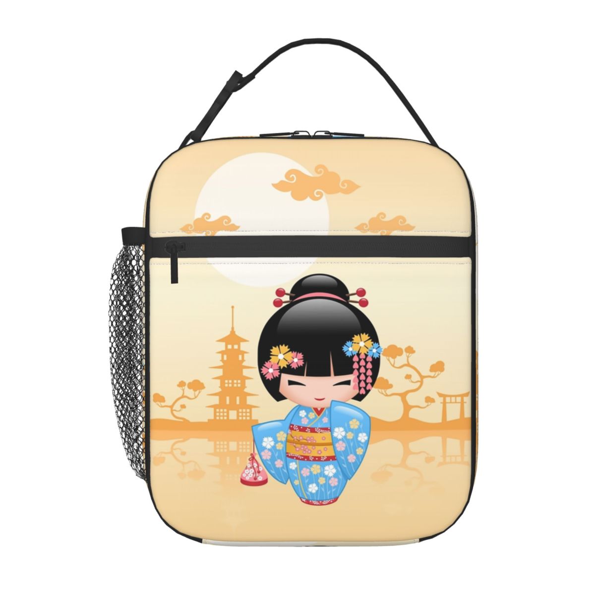 Women Bags Vector - Japon Maiko Kokeshi Bebek Yalıtımlı Öğle
