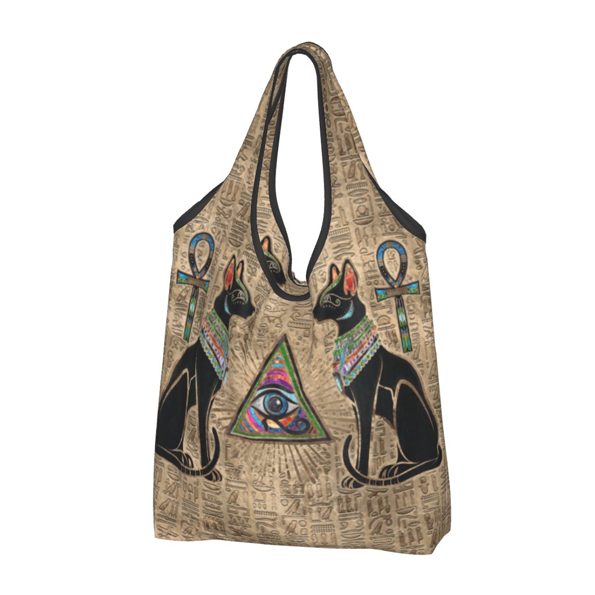 Women Bags In Egypt - Özel Yeniden Kullanılabilir Mısır Kediler Ve