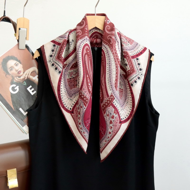 Women Bags Handmade - Paisley Küçük Boyun Eşarpı 65CM El