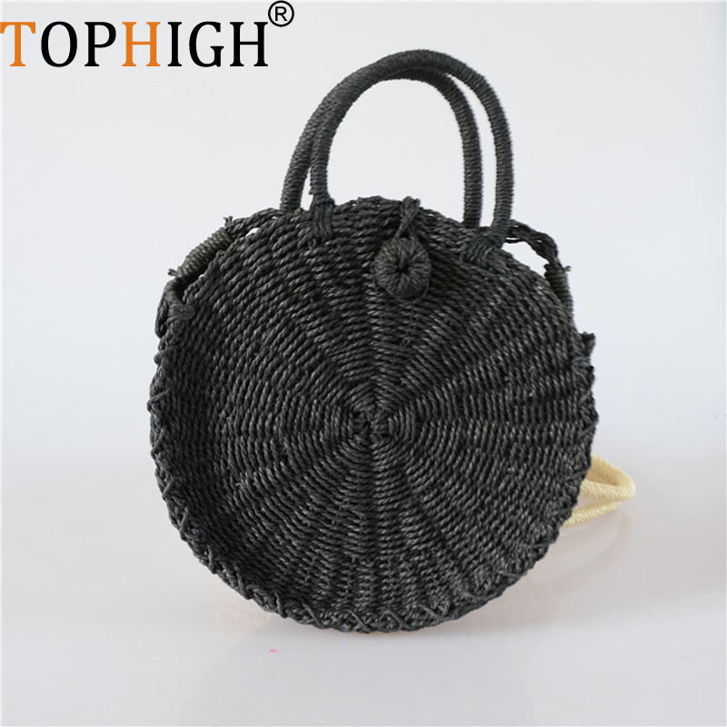 Circle Round Bag - TOPHIGH Kadın Çanta Yaz Plaj Çantası