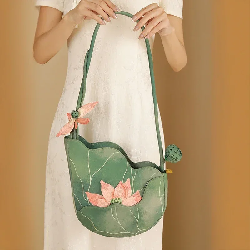 Zarif Çin Tarzı Lotus Yaprağı  - Women'S Bags New Collection incelemesi ve fiyatı