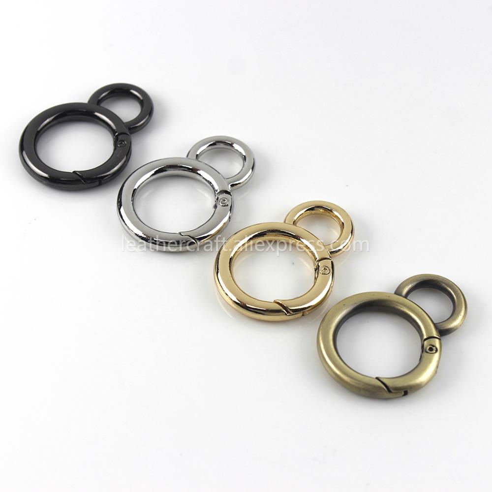 Metal çift daire Snap kanca ba - Circle Round Bag incelemesi ve fiyatı