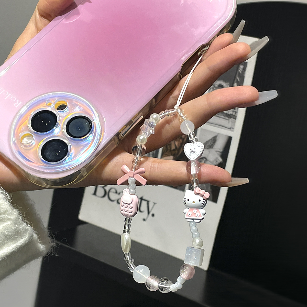 Tatlı Kawaii Hello Kitty Kayma - Women Bags Handmade incelemesi ve fiyatı