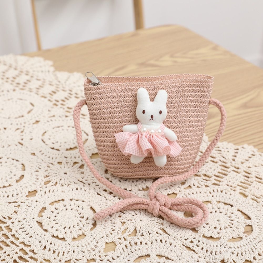 Sevimli Karikatür Tavşan Mini  - Woven Straw Bag incelemesi ve fiyatı