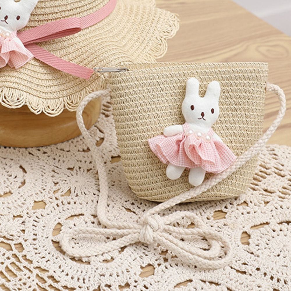 Sevimli Karikatür Tavşan Mini  - Woven Straw Bag incelemesi ve fiyatı