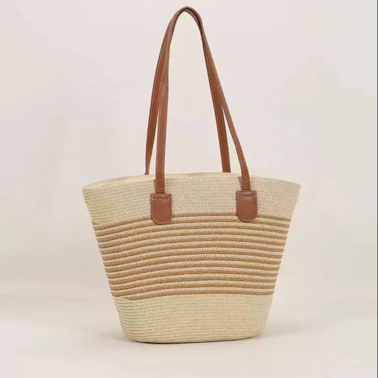 CLAREGQI Kadın Çizgili Hasır Ç - Woven Straw Bag incelemesi ve fiyatı