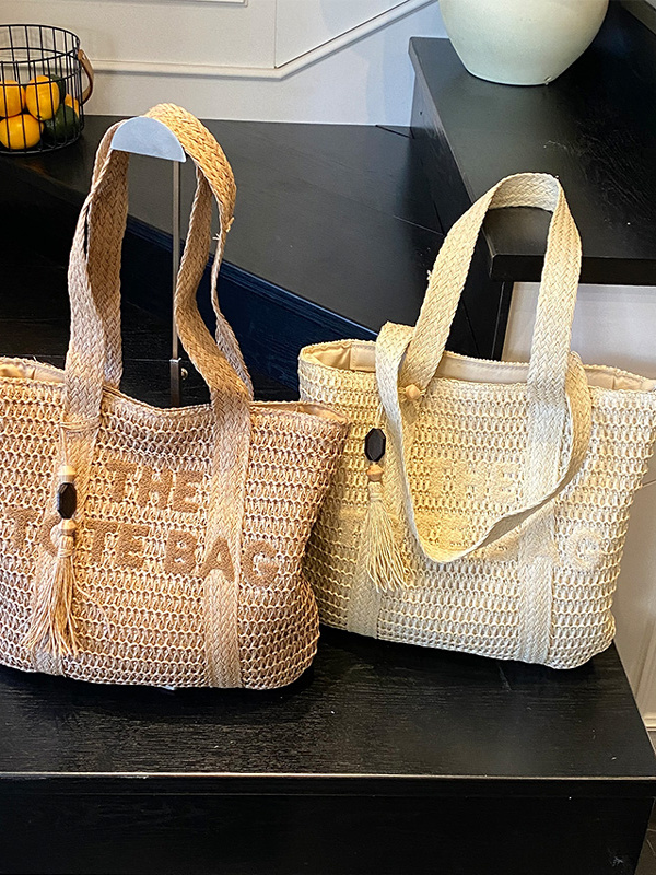 Yaz Plaj Seyahati Büyük Kapasi - Woven Straw Bag incelemesi ve fiyatı