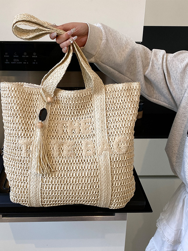 Yaz Plaj Seyahati Büyük Kapasi - Woven Straw Bag incelemesi ve fiyatı