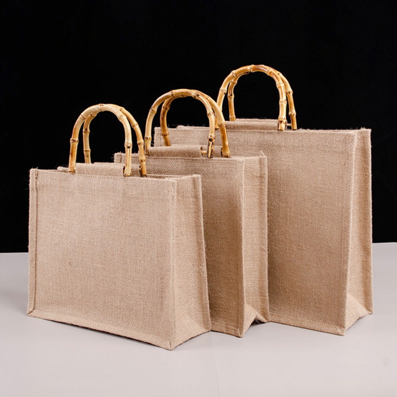 Taşınabilir çuval bezi jüt alı - Women Bags Jute incelemesi ve fiyatı