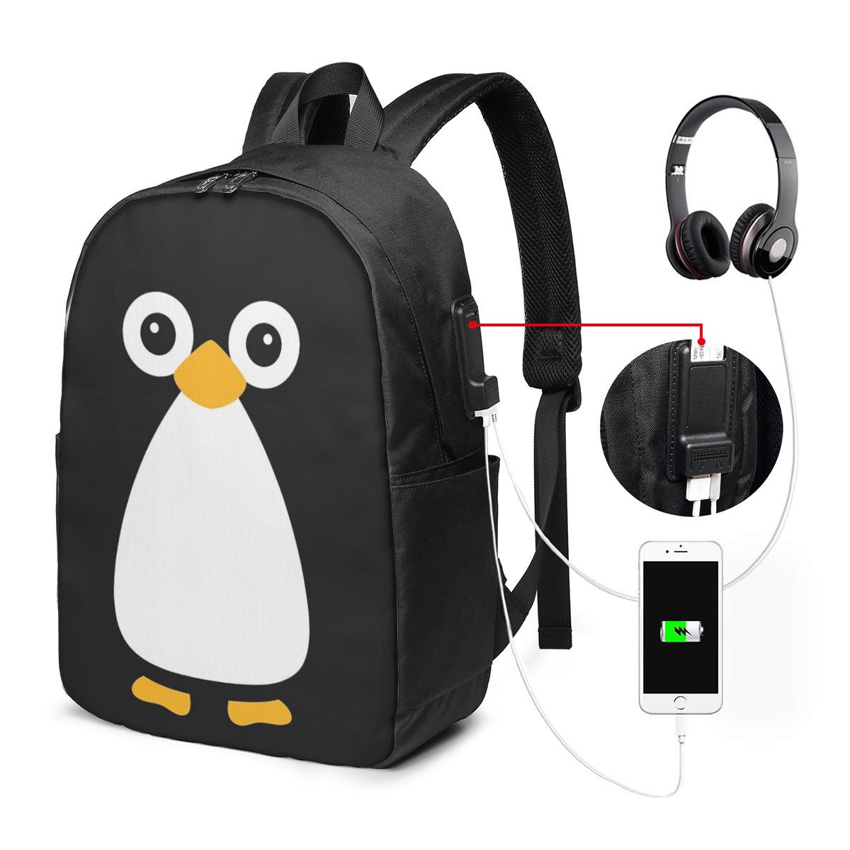 Sevimli Vektör Penguen Sırt Ça - Women Bags Laptop incelemesi ve fiyatı